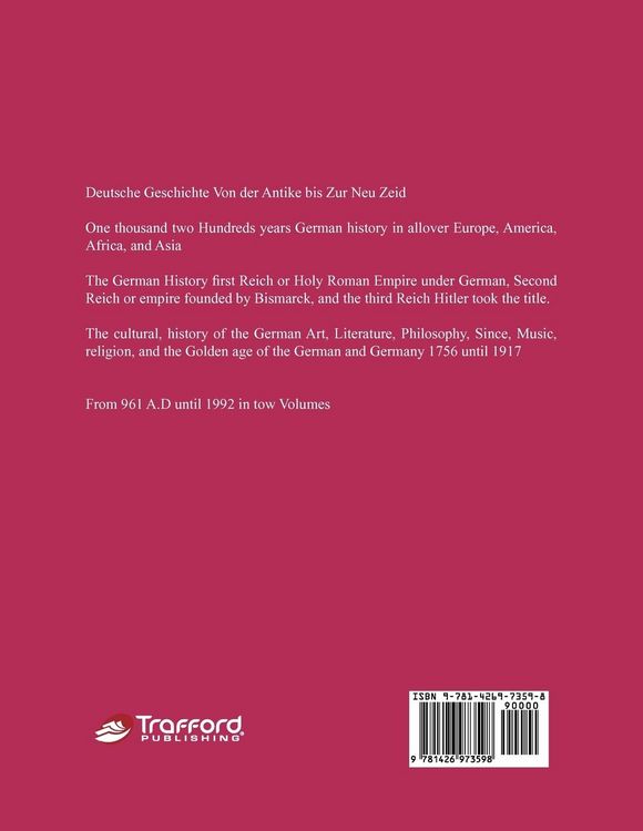 Produktbild: The History of German in Europe, America, Africa and Asia, from A.D 961 until 1992