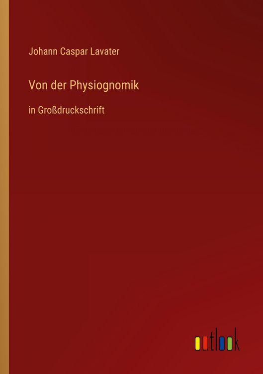 Produktbild: Von der Physiognomik