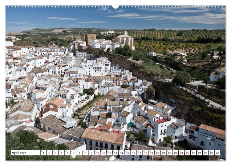 Produktbild: Momente einer Reise - Pueblos Blancos (Wandkalender 2027 DIN A2 quer), CALVENDO Monatskalender