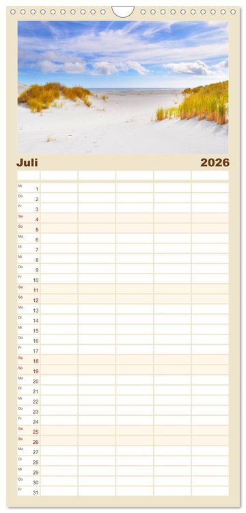 Produktbild: Familienplaner 2026 - Erlebe mit mir Lebenszeit mit 5 Spalten (Wandkalender, 21 x 45 cm) CALVENDO