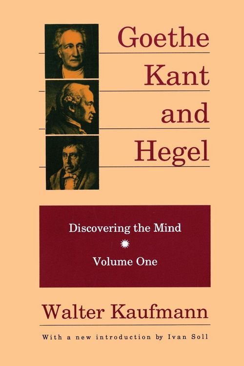 Produktbild: Goethe, Kant, and Hegel