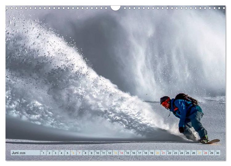 Produktbild: Snowboarden - ein St&uuml;ck Freiheit (Wandkalender 2026 DIN A3 quer), CALVENDO Monatskalender