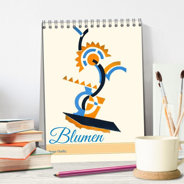 Produktbild: Serge Gladky - Blumen (Tischkalender 2026 DIN A5 hoch), CALVENDO Monatskalender
