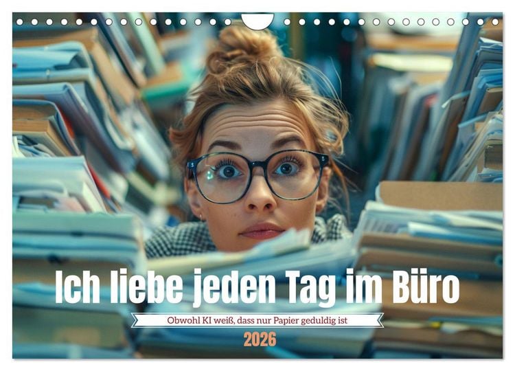 Produktbild: Ich liebe jeden Tag im B&uuml;ro (Wandkalender 2026 DIN A4 quer), CALVENDO Monatskalender