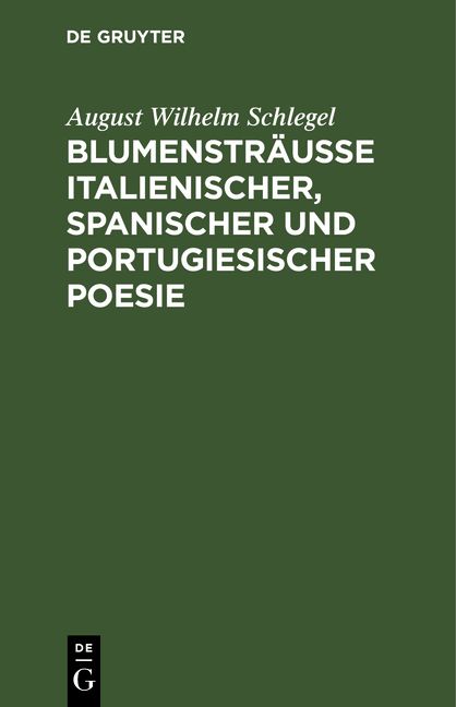 Produktbild: Blumenstr&auml;usse italienischer, spanischer und portugiesischer Poesie