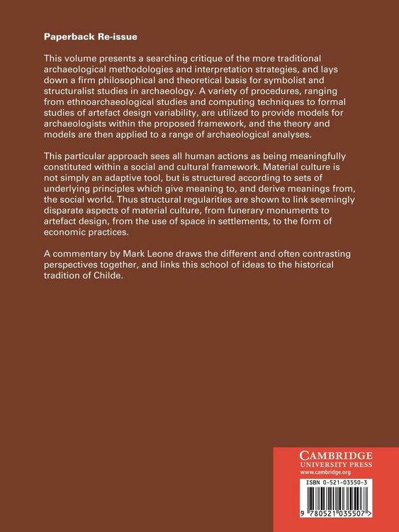 Produktbild: Symbolic and Structural Archaeology