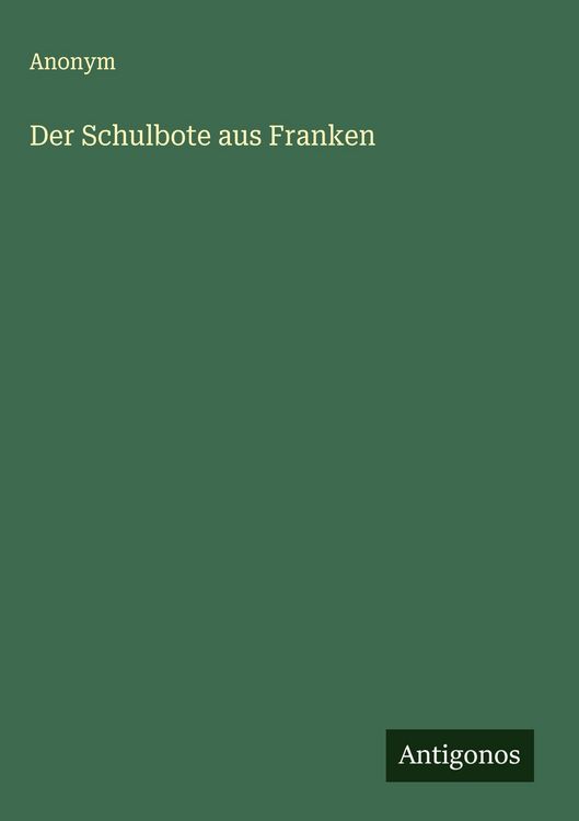 Produktbild: Der Schulbote aus Franken