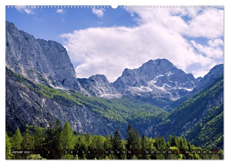 Produktbild: Slowenien - Soca Tal (hochwertiger Premium Wandkalender 2026 DIN A2 quer), Kunstdruck in Hochglanz