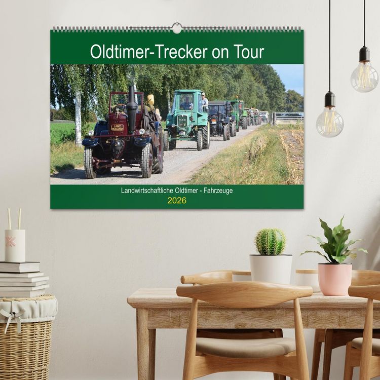 Produktbild: Oldtimer-Trecker on Tour (Wandkalender 2026 DIN A2 quer), CALVENDO Monatskalender