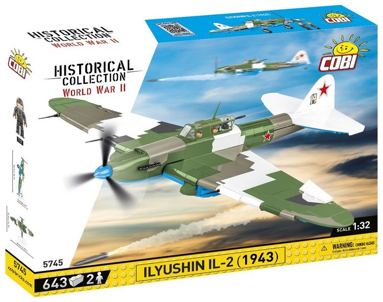 Produktbild: COBI Historical Collection 5745 - Ilyushin II 02 Shturmovik, 643 Klemmbausteine