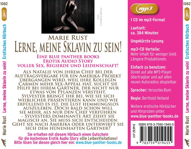 Produktbild: Lerne, meine Sklavin zu sein! Erotik SM-Audio Story | Erotisches SM-H&ouml;rbuch MP3CD