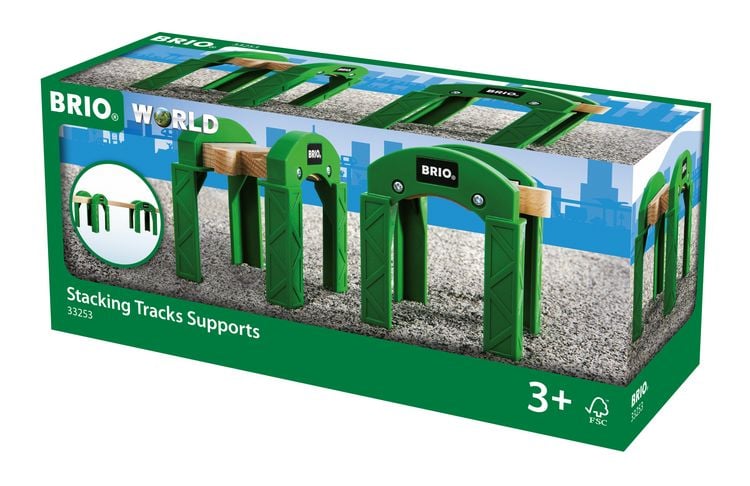 Produktbild: Brio Stapelbares Br&uuml;ckensystem, 2 Br&uuml;cken-Pfeiler/Tunnel