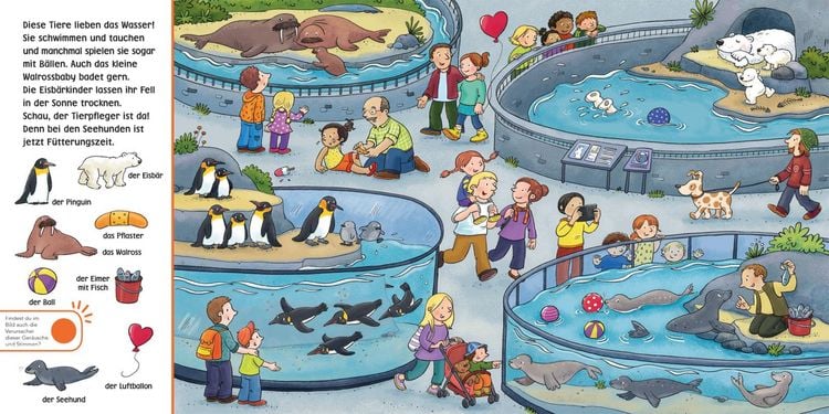 Produktbild: Hör mal (Soundbuch): Wimmelbuch: Im Zoo