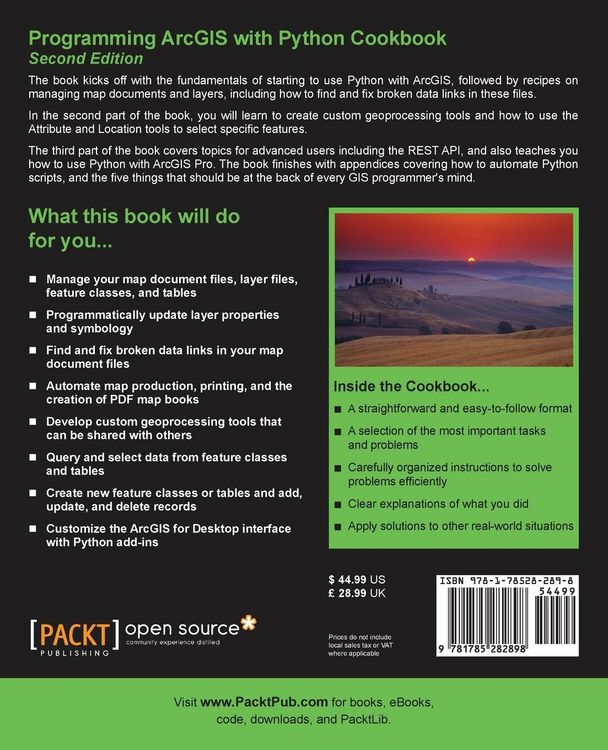 Produktbild: Programming ArcGIS with Python Cookbook