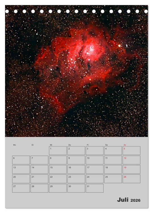 Produktbild: Wunderbares Universum (Tischkalender 2026 DIN A5 hoch), CALVENDO Monatskalender
