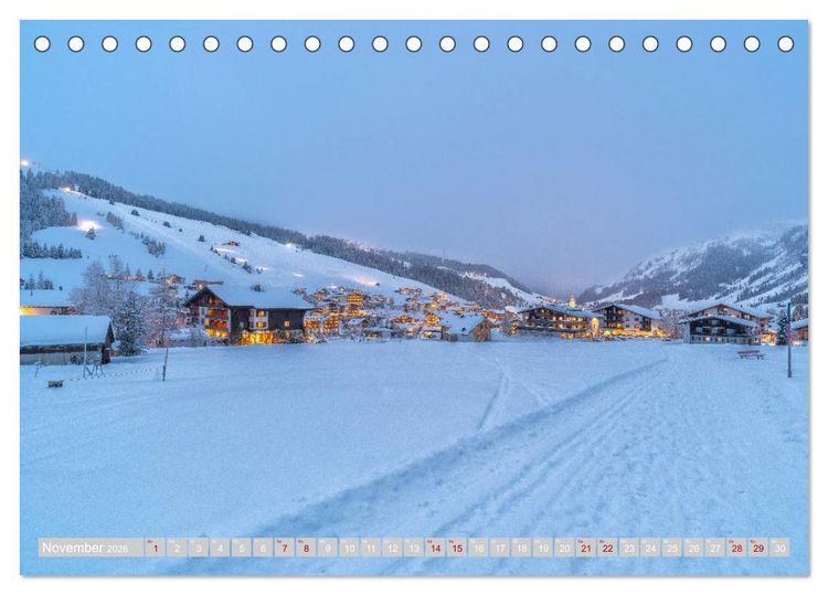 Produktbild: Lech am Arlberg - Winterzauber f&uuml;r das ganze Jahr (Tischkalender 2026 DIN A5 quer), CALVENDO Monatskalender