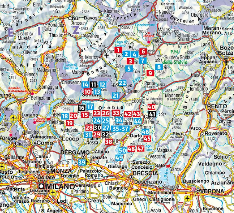 Produktbild: ROTHER Wanderf&uuml;hrer Veltlin - Bergamasker Alpen
