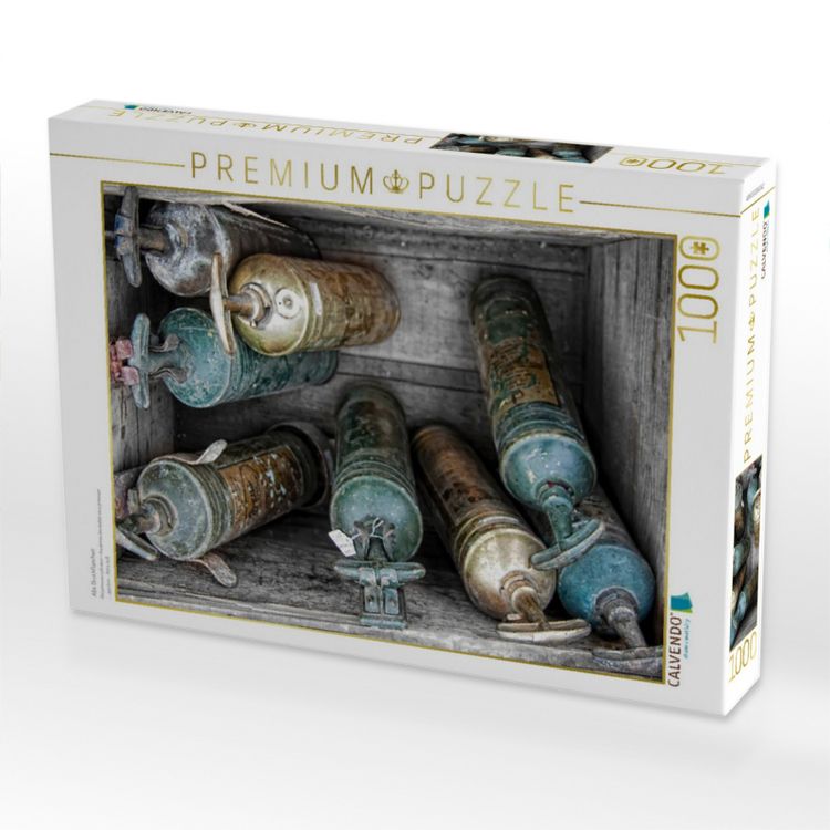Produktbild: CALVENDO Puzzle Alte Druckflaschen | 1000 Teile Lege-Gr&ouml;&szlig;e 64x48cm Foto-Puzzle f&uuml;r gl&uuml;ckliche Stunden
