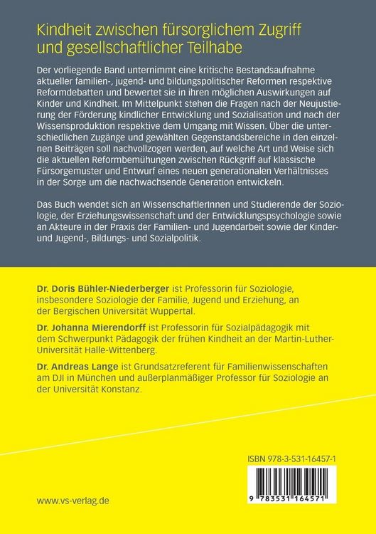 Produktbild: Kindheit zwischen f&uuml;rsorglichem Zugriff und gesellschaftlicher Teilhabe