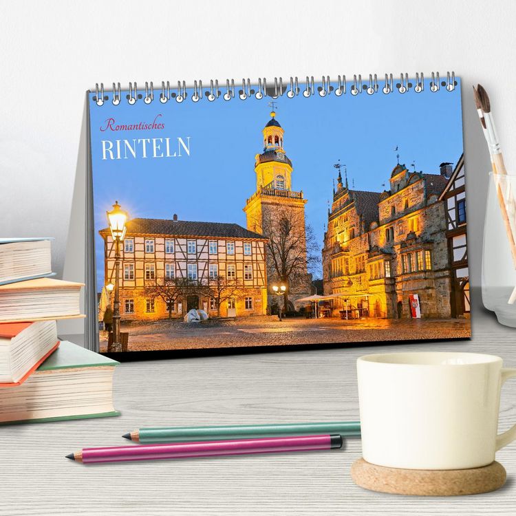 Produktbild: Romantisches RINTELN (Tischkalender 2026 DIN A5 quer), CALVENDO Monatskalender