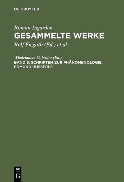 Produktbild: Schriften zur Ph&auml;nomenologie Edmund Husserls