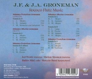 Produktbild: J.A./J.F.Groneman:Rococo Flute Music