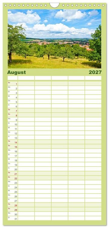 Produktbild: Familienplaner 2027 - Mittelfranken f&uuml;r Entdecker und Wanderer mit 5 Spalten (Wandkalender, 21 x 45 cm) CALVENDO