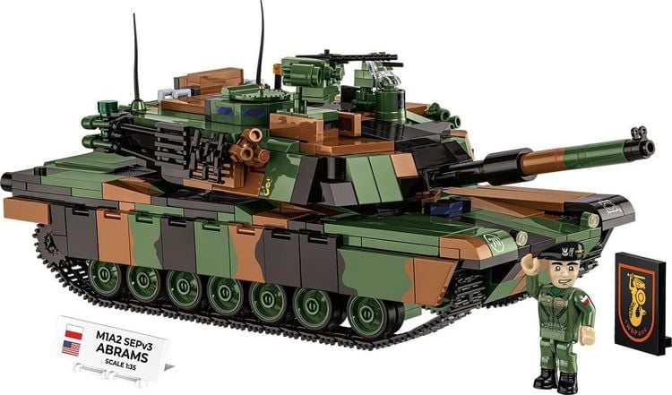 Produktbild: COBI Armed Forces 2633 - M1A2 SEPv3 Abrams PL, Bausatz 1:35, 1065 Klemmbausteine