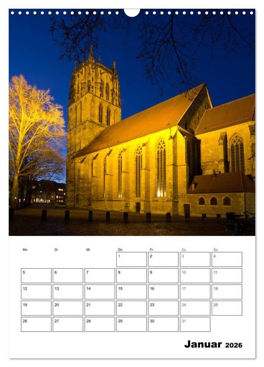Produktbild: M&uuml;nster entdecken (Wandkalender 2026 DIN A3 hoch), CALVENDO Monatskalender