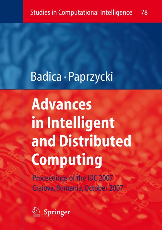Produktbild: Advances in Intelligent and Distributed Computing