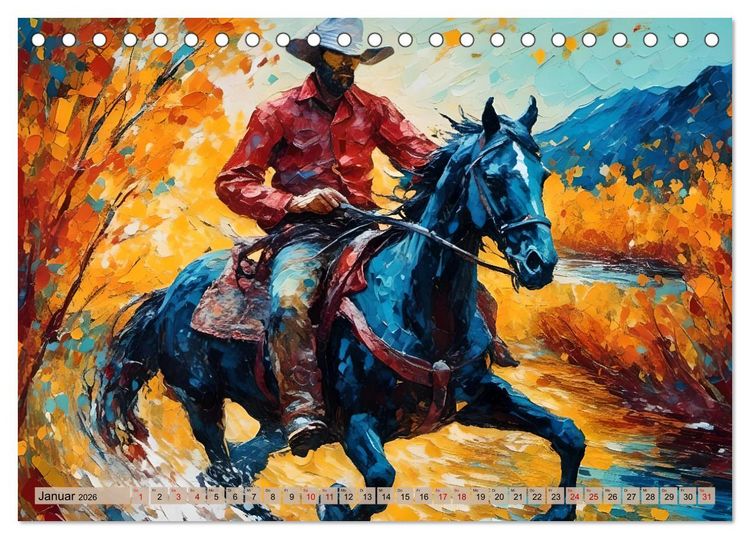 Produktbild: Wild West Moments (Tischkalender 2026 DIN A5 quer), CALVENDO Monatskalender