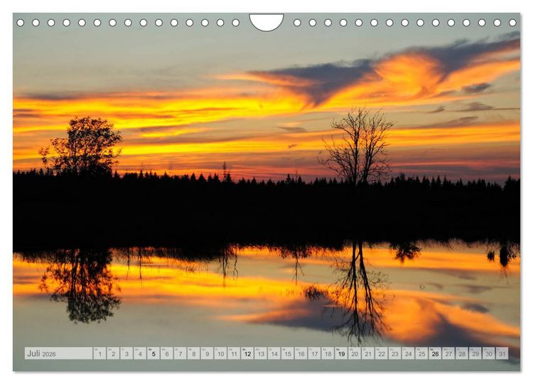 Produktbild: Moore und B&auml;che in Eifel und Ardennen (Wandkalender 2026 DIN A4 quer), CALVENDO Monatskalender