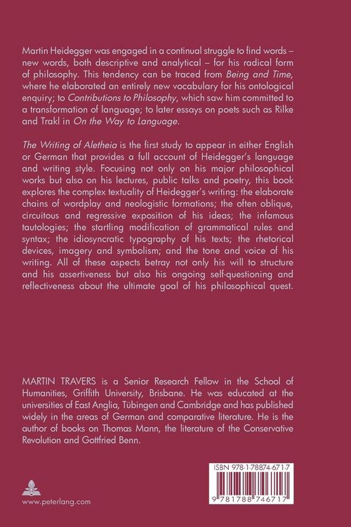 Produktbild: The Writing of Aletheia