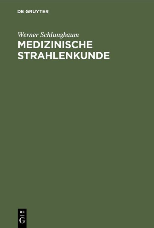 Produktbild: Medizinische Strahlenkunde