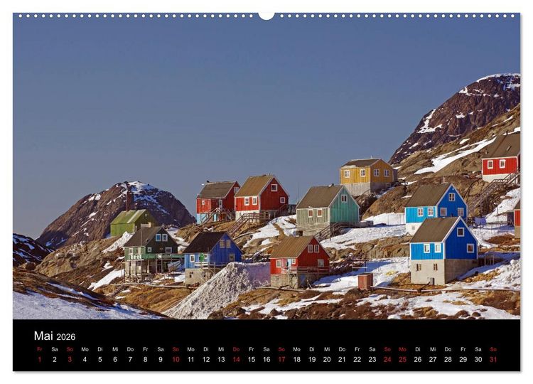 Produktbild: Gr&ouml;nland - Der wilde, wei&szlig;e Westen (Wandkalender 2026 DIN A2 quer), CALVENDO Monatskalender
