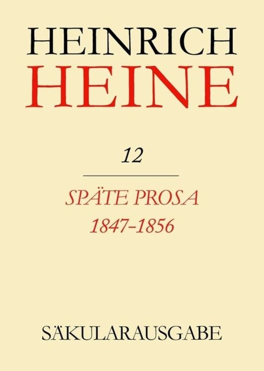 Produktbild: Späte Prosa 1847-1856