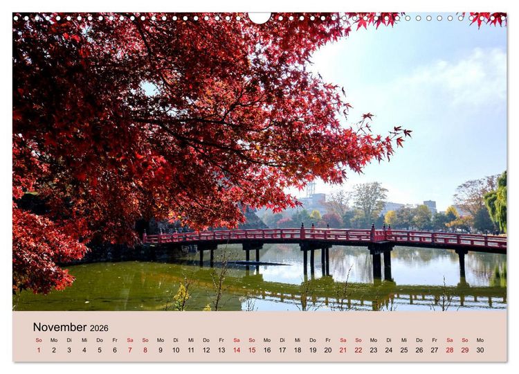 Produktbild: Japan im Herbst (Wandkalender 2026 DIN A3 quer), CALVENDO Monatskalender