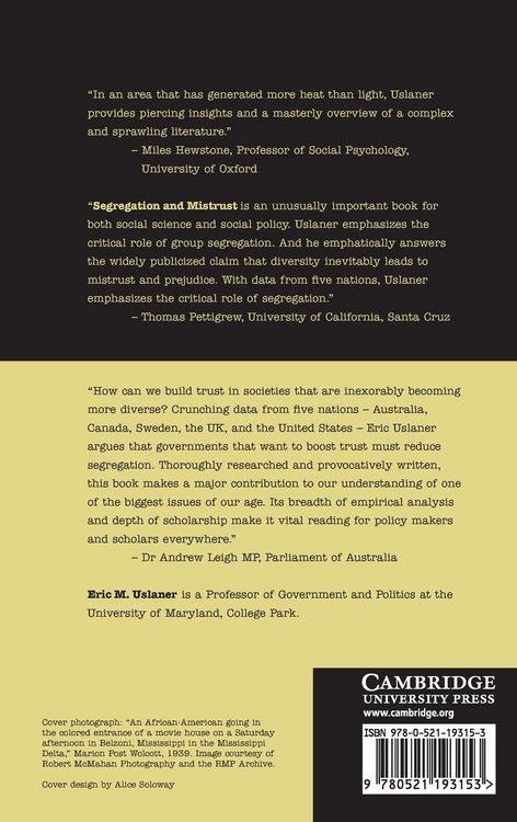Produktbild: Segregation and Mistrust