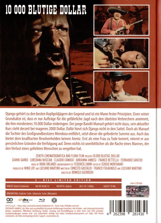 Produktbild: 10.000 blutige Dollar - Mediabook - Cover A - Limited Edition (Blu-ray+DVD)