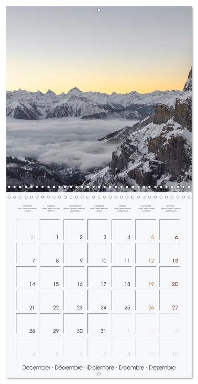 Produktbild: The Alps - A Year in the Mountains (Wall Calendar 2026 12 &times; 12 Inch) CALVENDO 12 Month Wall Calendar