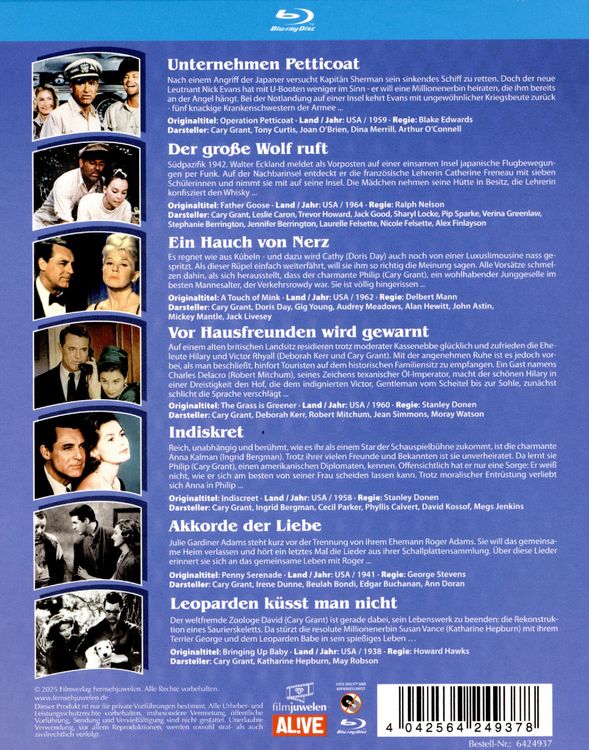Produktbild: Cary Grant Box (Neuauflage) [7 BRs]