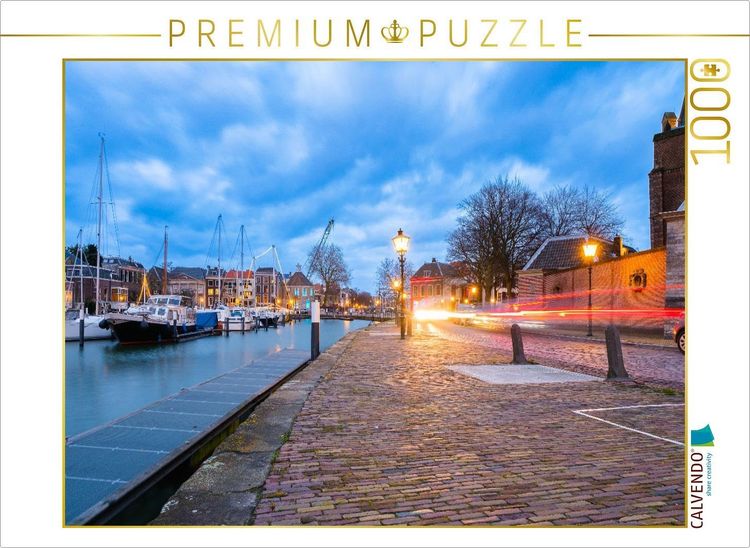 Produktbild: CALVENDO Puzzle Dordrecht, Korte Geldersekade (Langzeitbelichtung) | 1000 Teile Lege-Gr&ouml;&szlig;e 64x48cm Foto-Puzzle f&uuml;r gl&uuml;ckliche Stunden