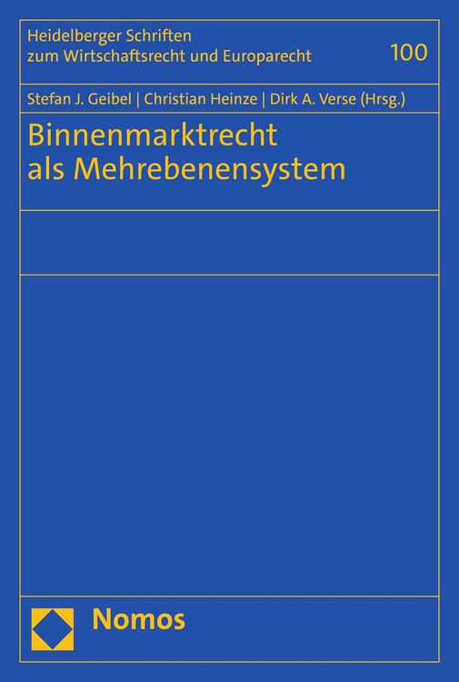 Produktbild: Binnenmarktrecht als Mehrebenensystem