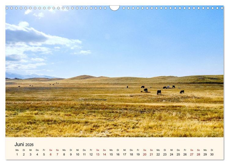 Produktbild: Zentralasien - Entlang der alten Seidenstra&szlig;e (Wandkalender 2026 DIN A3 quer), CALVENDO Monatskalender