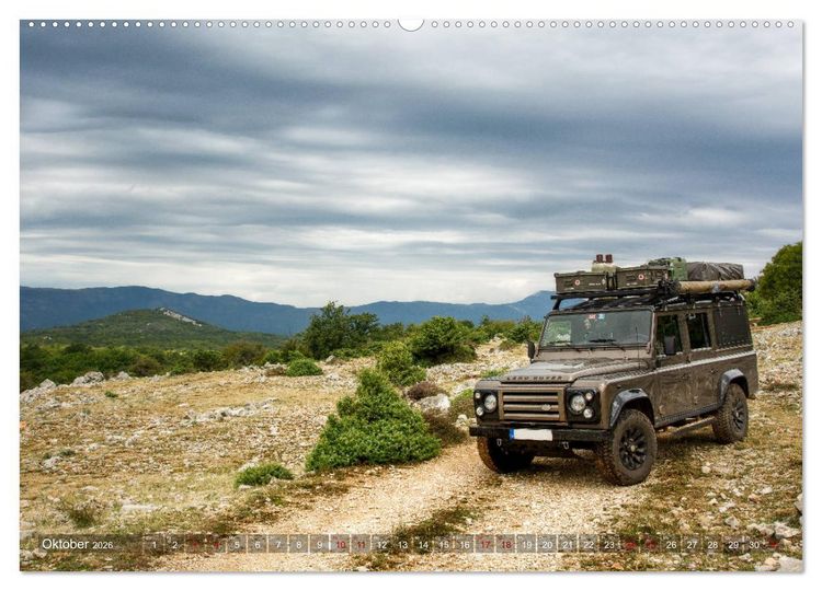 Produktbild: Mit dem 4x4 durch Europa (Wandkalender 2026 DIN A2 quer), CALVENDO Monatskalender