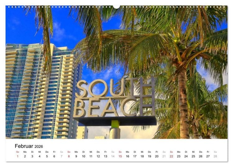 Produktbild: Unter der Sonne Floridas (Wandkalender 2026 DIN A2 quer), CALVENDO Monatskalender