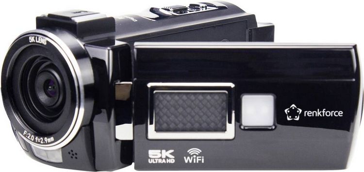 Produktbild: Renkforce RF-DV-200 Camcorder 5K 7.6cm 3 Zoll 8 Megapixel Schwarz