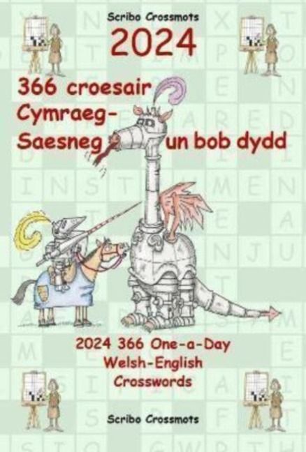 Produktbild: 2024 366 Croesair Cymraeg-Saesneg Un Bob Dydd / One-a-Day Welsh-English Crosswords