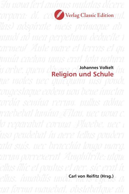 Produktbild: Volkelt, J: Religion und Schule