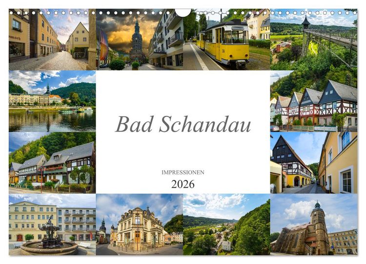 Produktbild: Bad Schandau Impressionen (Wandkalender 2026 DIN A3 quer), CALVENDO Monatskalender